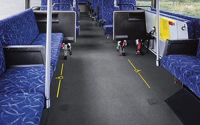 Băng keo công nghiệp dán sàn & khung xe buýt