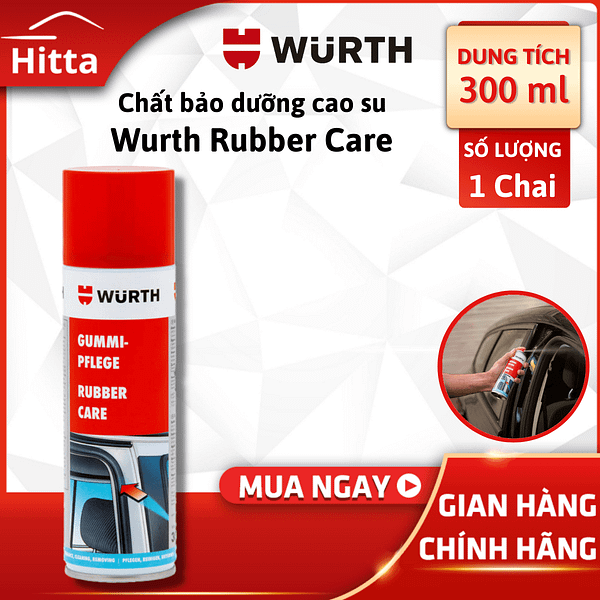 Wurth Rubber Care chất bảo dưỡng cao su 300ml